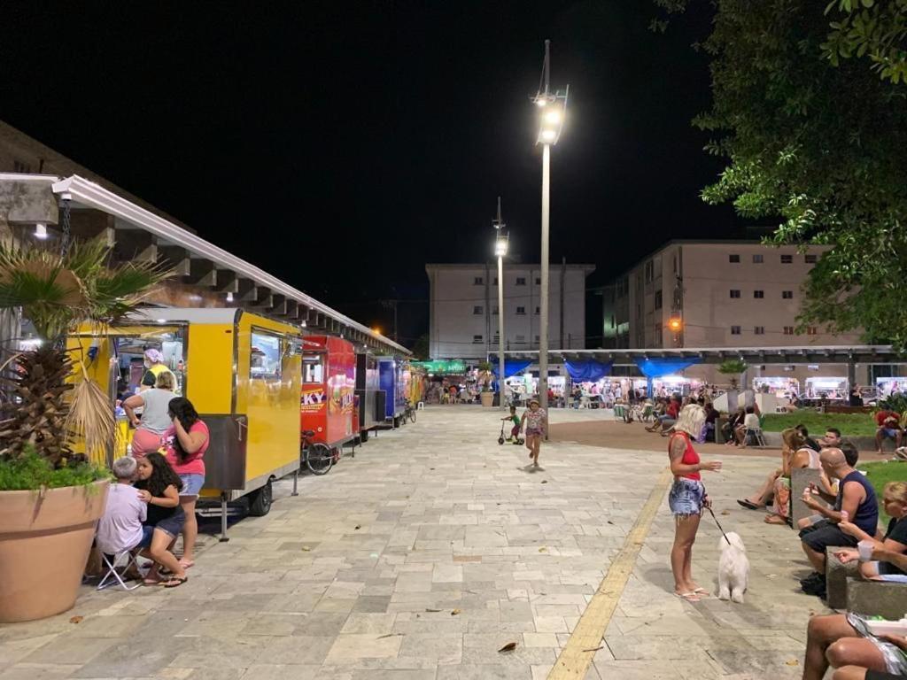 Apartamento Frente Ao Mar Com Varanda E Piscina Praia Grande  Eksteriør billede