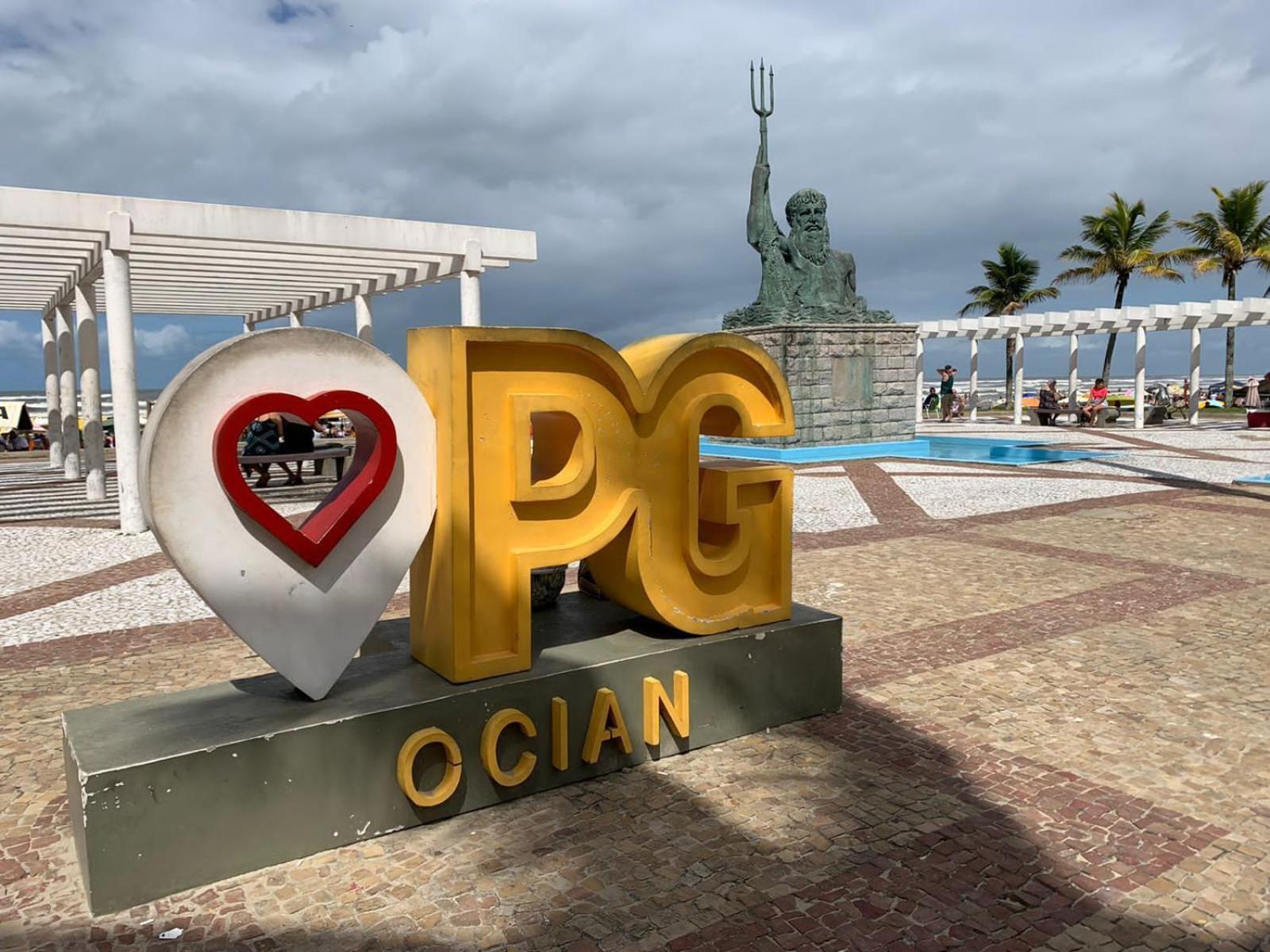 Apartamento Frente Ao Mar Com Varanda E Piscina Praia Grande  Eksteriør billede